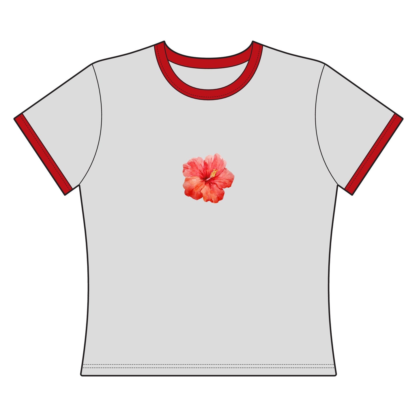 Flower Tropitee ringer crop
