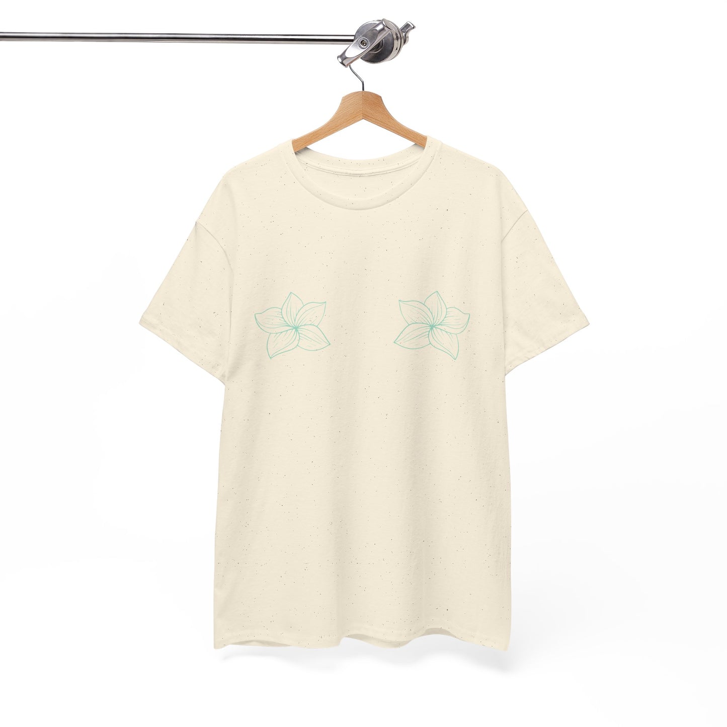 Camiseta flor verde