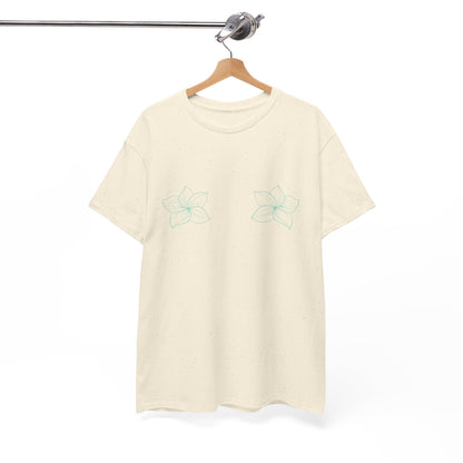 Camiseta flor verde