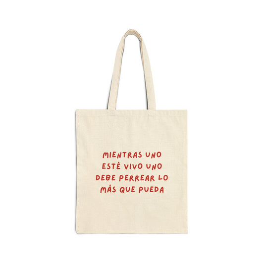 Tote bag Perreo eterno estampada