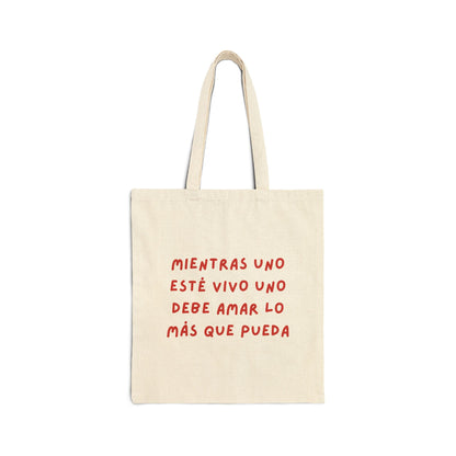 Tote bag Amar estampada